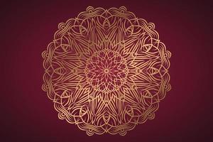 luxe mandala ontwerp achtergrond vrij vector