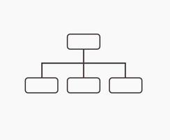 diagram organisatie icoon vector