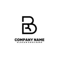 modern eerste bb logo brief gemakkelijk en creatief ontwerp concept vector