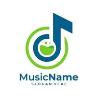 muziek- laboratorium logo vector icoon illustratie. laboratorium muziek- logo ontwerp sjabloon