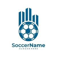 stad voetbal logo sjabloon, Amerikaans voetbal stad logo ontwerp vector