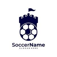 Castilië voetbal logo sjabloon, Amerikaans voetbal Castilië logo ontwerp vector