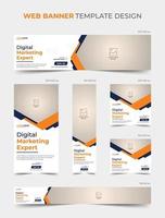 multipurpose abstract web banier sjabloon reeks ontwerp, sociaal media Promotie Hoes sjabloon vector