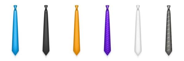 mannen stropdassen, nek banden voor kantoor pak vector