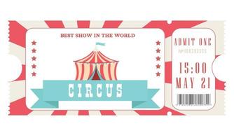 circus ticket. circus tent vector