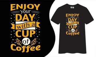 koffie typografie t-shirt ontwerp vector