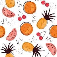 tropisch ontwerp met fruit vector