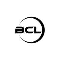 bcl brief logo ontwerp in illustratie. vector logo, schoonschrift ontwerpen voor logo, poster, uitnodiging, enz.