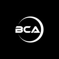 bca brief logo ontwerp in illustratie. vector logo, schoonschrift ontwerpen voor logo, poster, uitnodiging, enz.