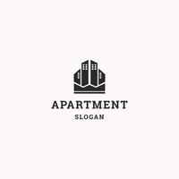 appartement logo icoon vlak ontwerp sjabloon vector