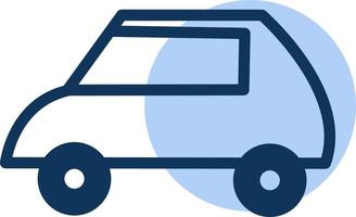 nieuw blauw auto, icoon illustratie, vector Aan wit achtergrond