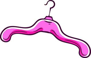 roze hanger, illustratie, vector Aan wit achtergrond.