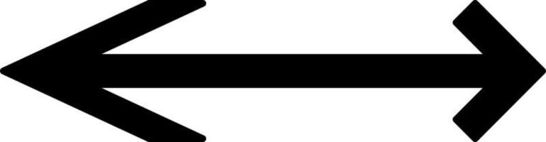 twee zwart pijlen richten beide manieren vormig anders, illustratie, vector Aan wit achtergrond.