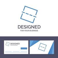 creatief bedrijf kaart en logo sjabloon beeld foto rechtzetten vector illustratie