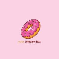 donut logo voor winkel vector