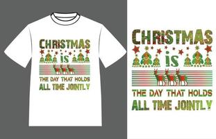 kerst t-shirt ontwerp vector