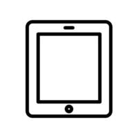 tablet lijn icoon illustratie. icoon illustratie verwant naar elektronisch, technologie. gemakkelijk vector ontwerp bewerkbaar. pixel perfect Bij 32 X 32