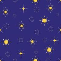 fonkeling nacht naadloos patroon achtergrond. ster, sterrenstof, heelal. vector illustratie