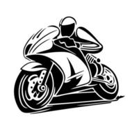 motorfiets logo vector. vector