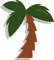 Afrikaanse palm, illustratie, vector, Aan een wit achtergrond. vector