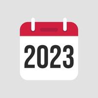 2023 kalender icoon symbool vector. vector