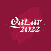 qatar 2022 thema spandoek. vector