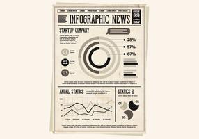 Krant Startup Infographic Vector