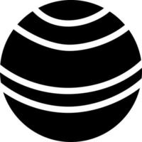zwart planeet Saturnus, illustratie, vector Aan wit achtergrond.