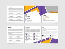 school- toelating sjabloon plein abstract tri vouwen brochure of folder sjabloon vector. creatief bedrijf gevouwen brochure vector