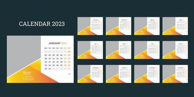 bureaukalender 2023 vector