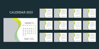 bureaukalender 2023 vector