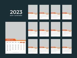 wandkalender 2023 vector