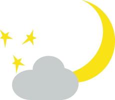 jong maan en grijs wolk, illustratie, vector, Aan een wit achtergrond. vector