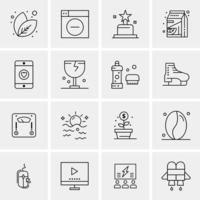 16 universeel bedrijf pictogrammen vector creatief icoon illustratie naar gebruik in web en mobiel verwant proj