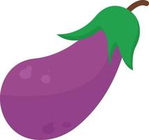 aubergine vlak, illustratie, vector Aan wit achtergrond