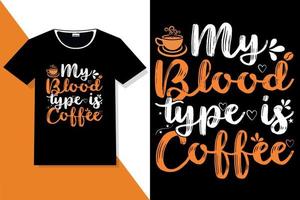 koffie motivatie citaten typografie of koffie typografie t overhemd vector