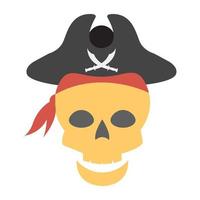 trendy piratenconcepten vector