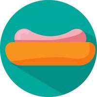 vers hotdog, illustratie, vector, Aan een wit achtergrond. vector