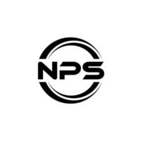 nps brief logo ontwerp in illustratie. vector logo, schoonschrift ontwerpen voor logo, poster, uitnodiging, enz.