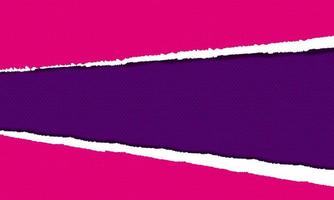 Purper en roze gescheurd papier achtergrond. vector