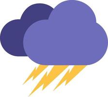 donder wolken, illustratie, vector Aan wit achtergrond.