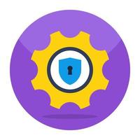 uniek ontwerp icoon van veiligheid instelling vector
