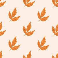 naadloos patroon met herfst bladeren. de dankzegging dag verzameling. vlak vector illustratie