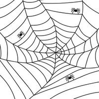 web en spin. vector illustratie voor halloween.