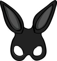 konijn masker, illustratie, vector Aan wit achtergrond.