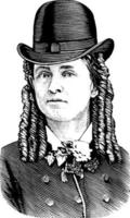 dr. Maria edwards wandelaar, wijnoogst illustratie vector