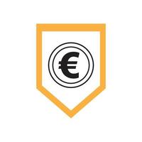 euro geld vector icoon illustratie ontwerp sjabloon - vector