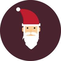 santas gezicht ,illustratie, vector Aan wit achtergrond.