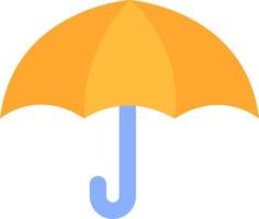 geel paraplu, illustratie, vector Aan een wit achtergrond.