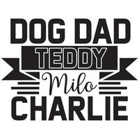 hond vader teddy milo Charlie vector